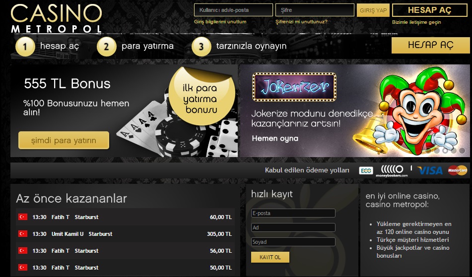 casinometropol inceleme